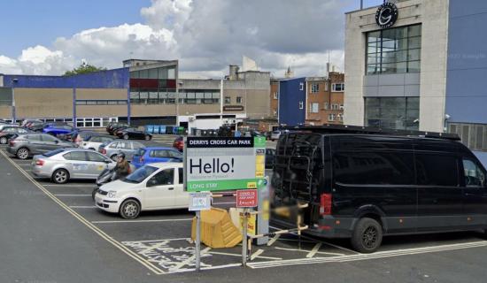 Derrys Cross Car Park is one of many council-owned city centre car parks set to be affected (Image- Google Maps)