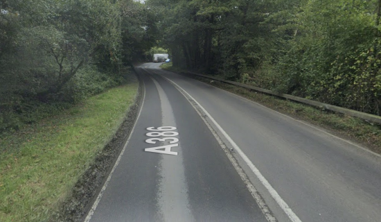 Drivers were diverted as delays built between Grenofen and Horrabridge (Image: Google Maps)