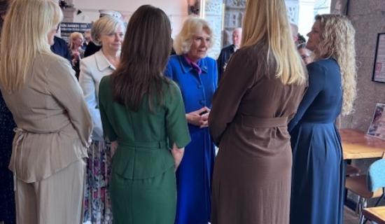 Queen Camilla visiting the Cornwall Male Ally Network