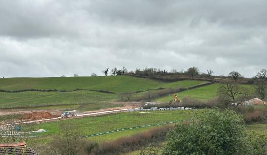 Work on the Wolborough NA3 site at Newton Abbot (Image courtesy: Newton Says No)