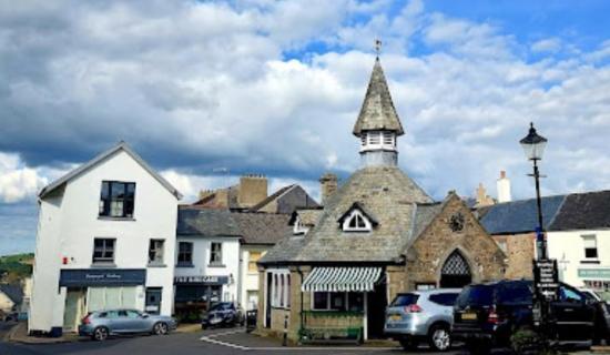 The square in Chagford. Image courtesy: Google Street View