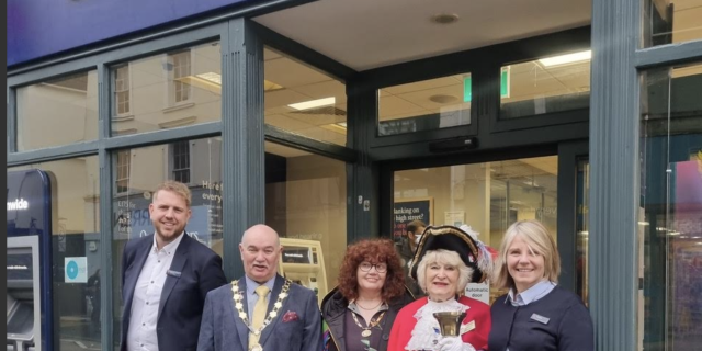 Newton Abbot Mayor, Cllr Colin Parker, at the ceremony (Image- Newton Abbot Town Council)