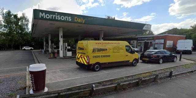 Morrisons filling station at Totnes (Image courtesy: Google Street View) 