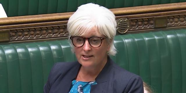 South Devon MP Caroline Voaden speaking in the House of Commons (Image courtesy-parliamentlive.tv)