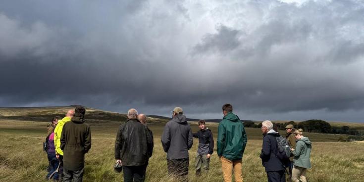 The group ventured out for a 'Walk and Talk' session Credit- Dartmoor Farm Cluster Facebook