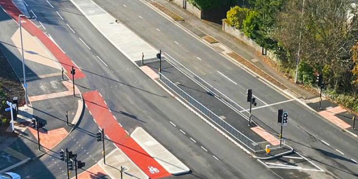 Drivers travelling between Woolwell and the George Junction will see traffic management and lane changes (Image- PCC)