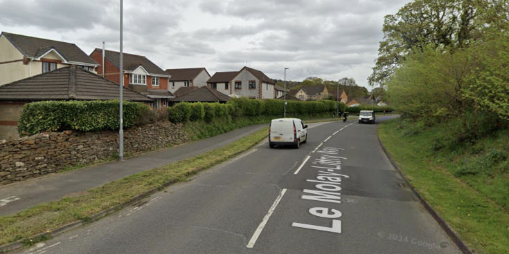 The B3344 at Le Molay Littry, Bovey Tracey (Image: Google Maps)