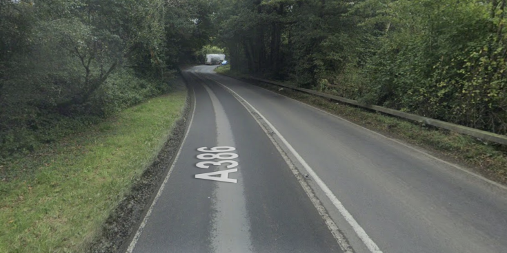 Drivers were diverted as delays built between Grenofen and Horrabridge (Image: Google Maps)