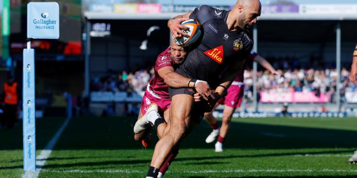 Exeter Chiefs v Sale Sharks. Pic from PPAUK