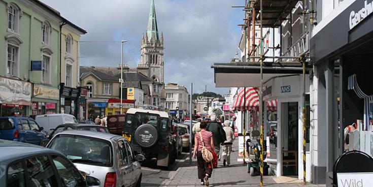 Newton Abbot town centre, pictured 2008 (Image: Martin Bodman)