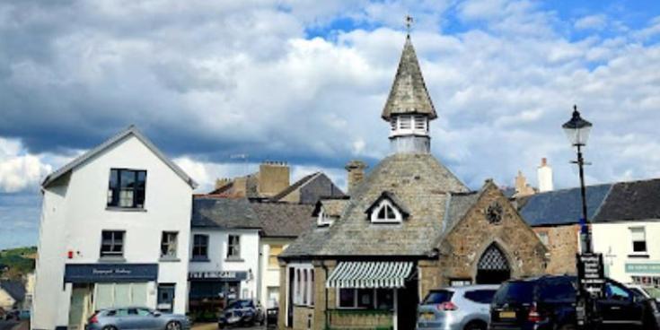 The square in Chagford. Image courtesy: Google Street View
