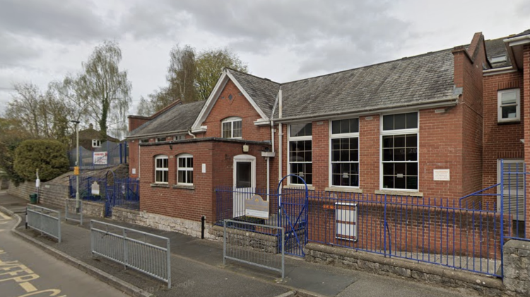 Should the plans go ahead it would replace the town's current primary school (pictured) Image- Google Maps