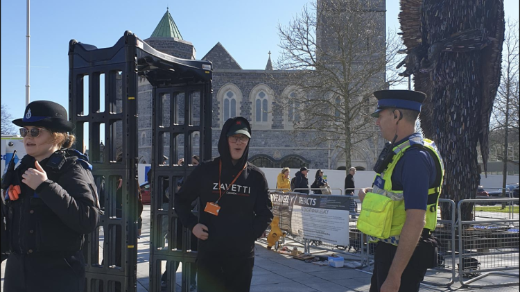 Officers demonstrated equipment designed to detect weapons (Image- D&C Police)