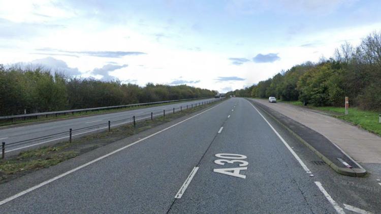  Investigation continues into late-night collision involving van and parked HGV at Fenny Bridges in East Devon (Image: Google Maps)