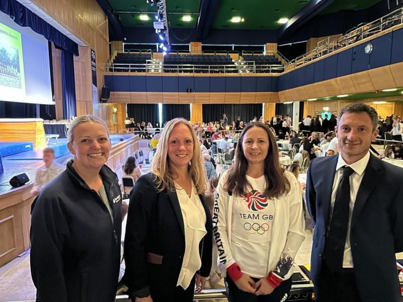 Jo Pavey at Newton Abbot College