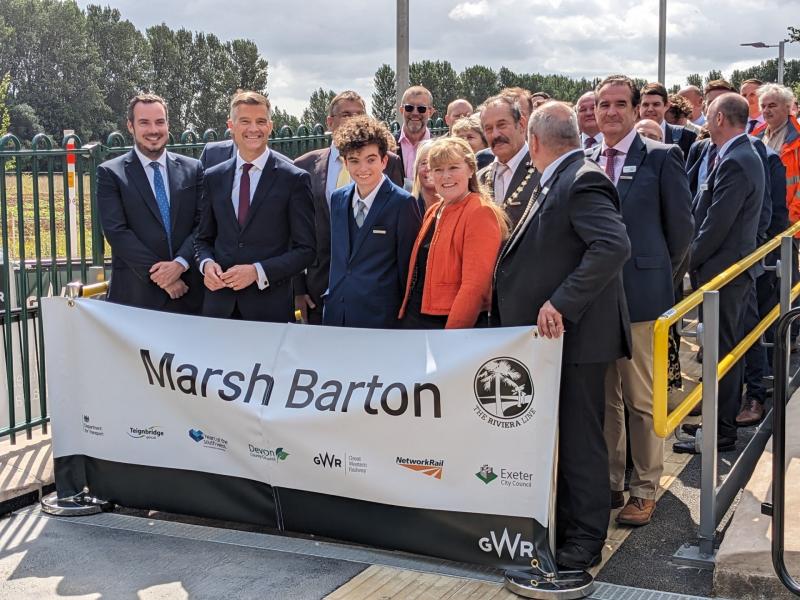Long-awaited Marsh Barton station opens