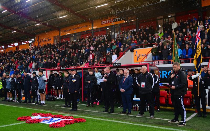 Remembrance Day at Exeter City PPAUK