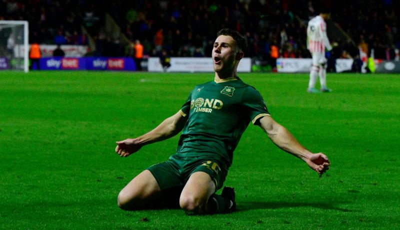 Adam Randell Plymouth Argyle. Pic from PPAUK