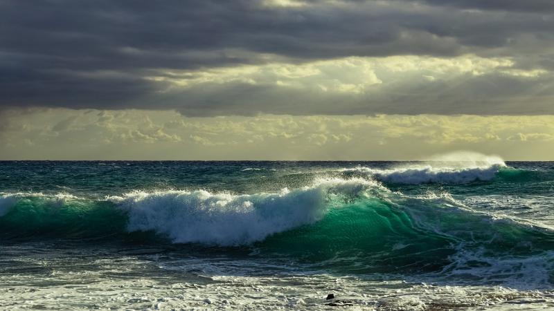 Large storm waves