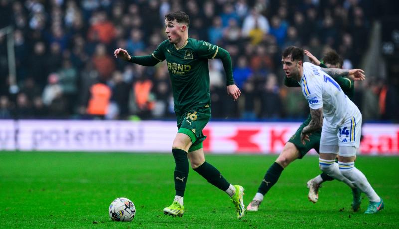 Argyle v Leeds. Pic from PPAUK