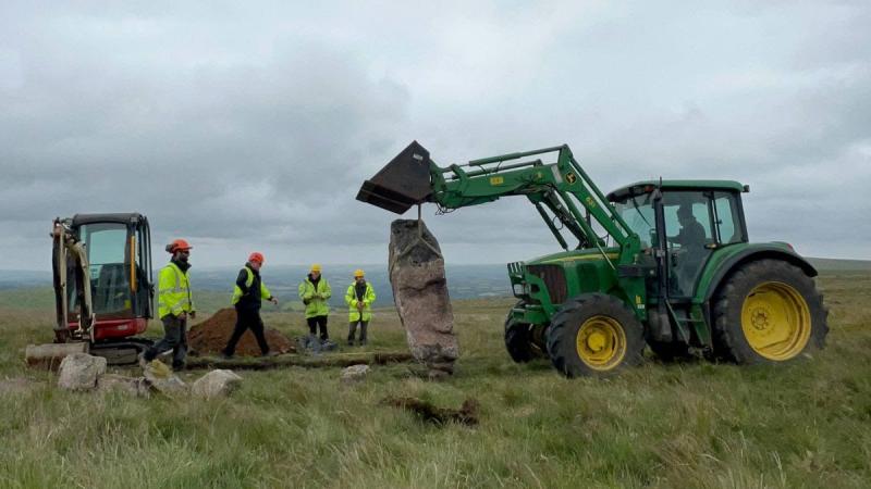 Dartmoor's Piles Hill monument restored
