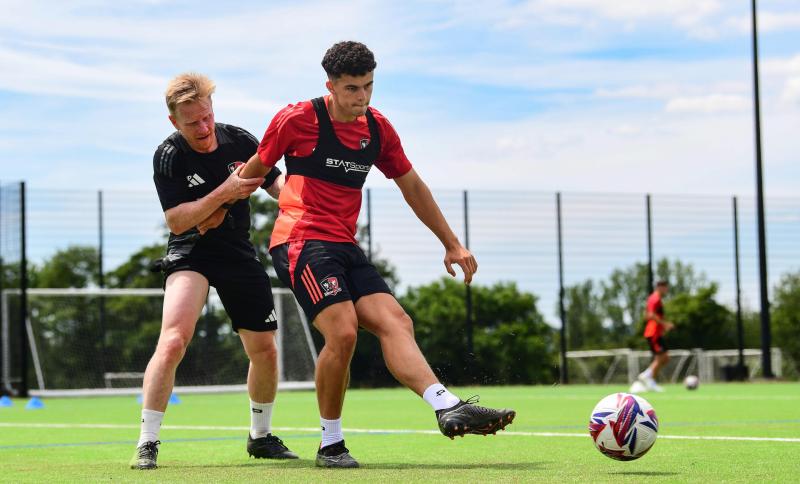 Exeter City pre-season training. Pic from PPAUK