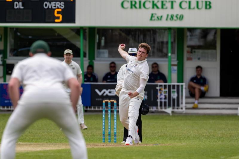 Bovey bowling in the Devon League. Pic from Bovey Tracey CC