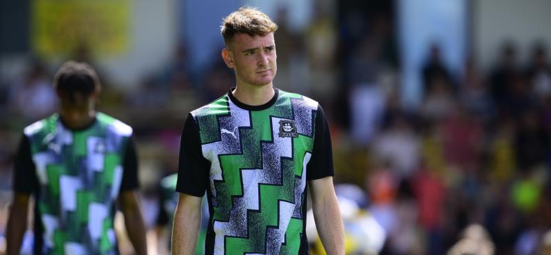 Tavistock loan Jack Matthews from Argyle. Pic from PPAUK