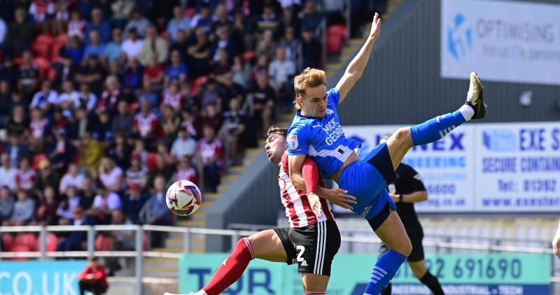 Exeter City v Peterborough. Pic from PPAUK