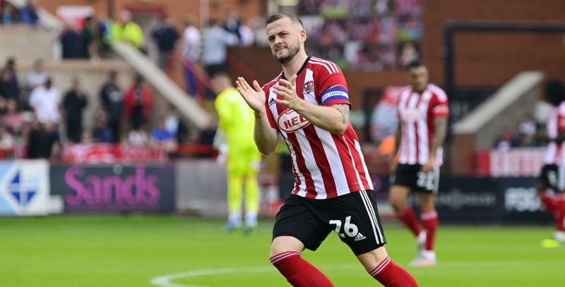 Exeter City captain Pierce Sweeney. Pic from PPAUK