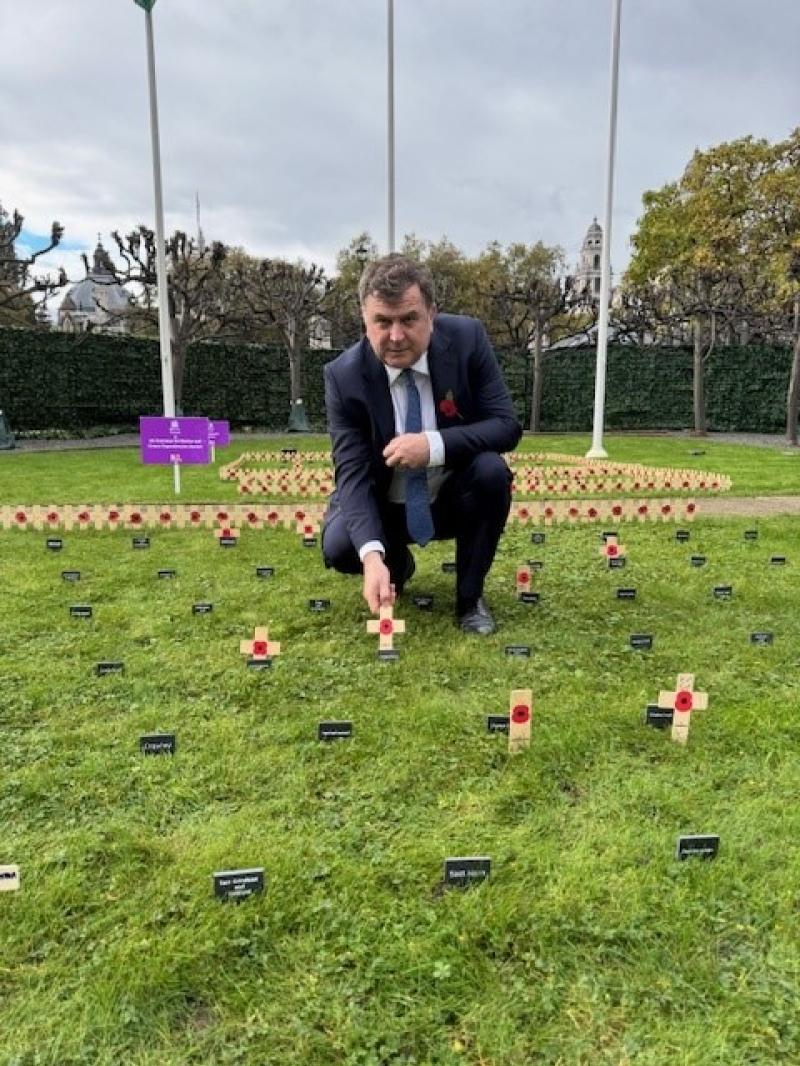 Local MP pays tribute at Commons Garden of Remembrance