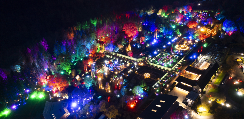 RHS Glow returns to Rosemoor Gardens with its longest illuminated trail yet