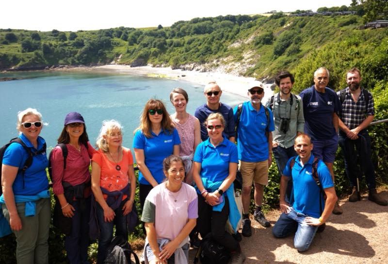 South West Coast Path volunteers receive the King’s Award for Voluntary Service