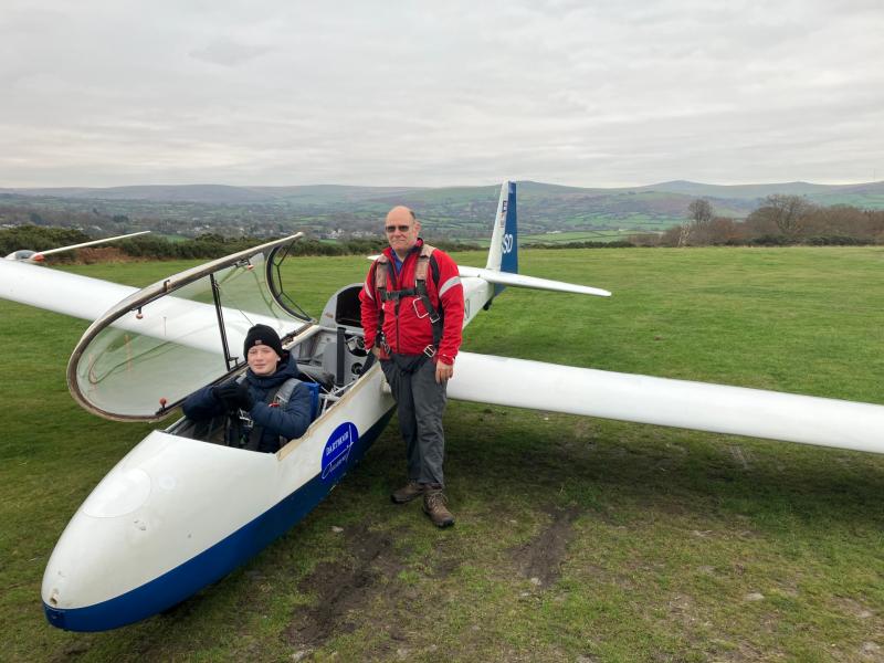 Dartmoor glider becomes club's youngest member to go solo