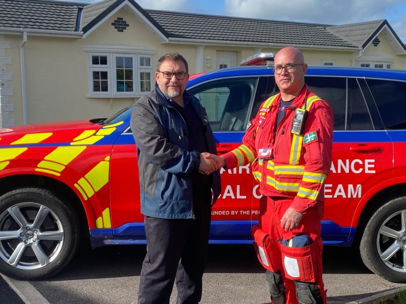 Residential park pledges ongoing support for Devon Air Ambulance