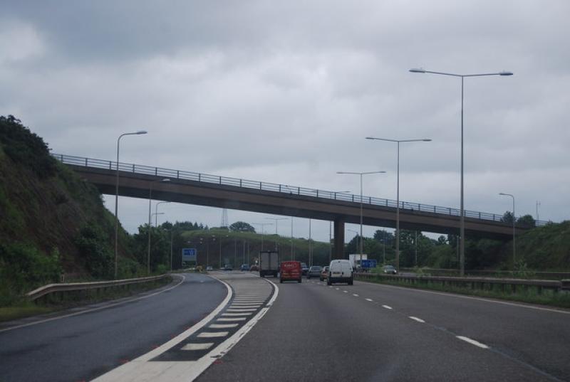 Lanes closed on M5 after lorry fire