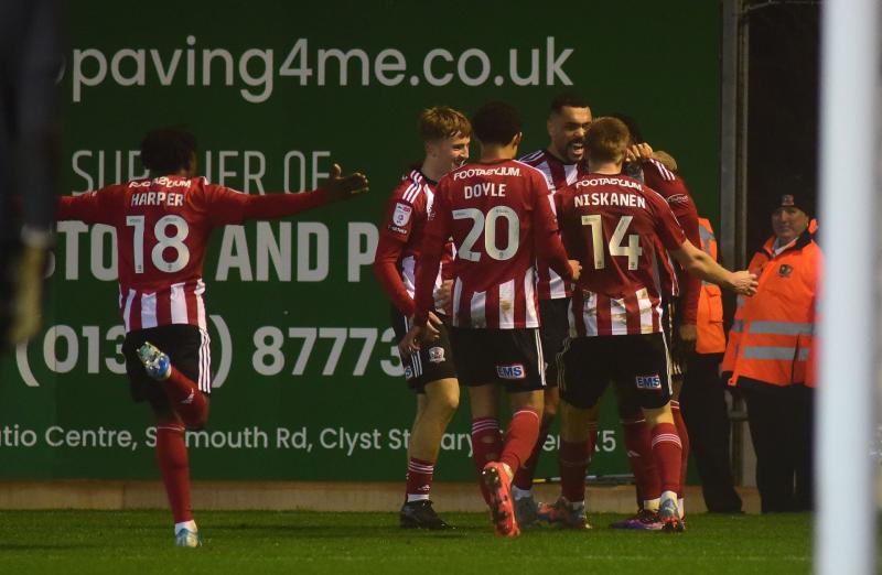 Christmas celebrations for Exeter City. Pic from PPAUK