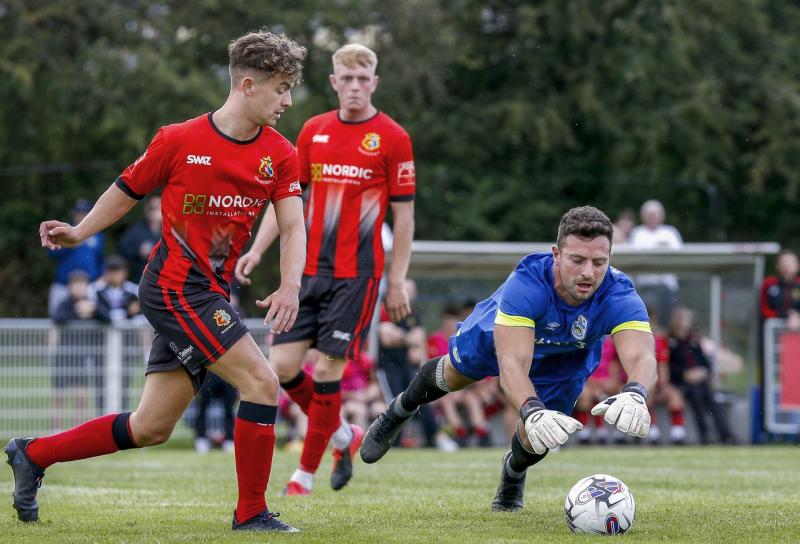Goalkeeper Aaron Dearing enjoyed a brilliant afternoon. Pic from PPAUK