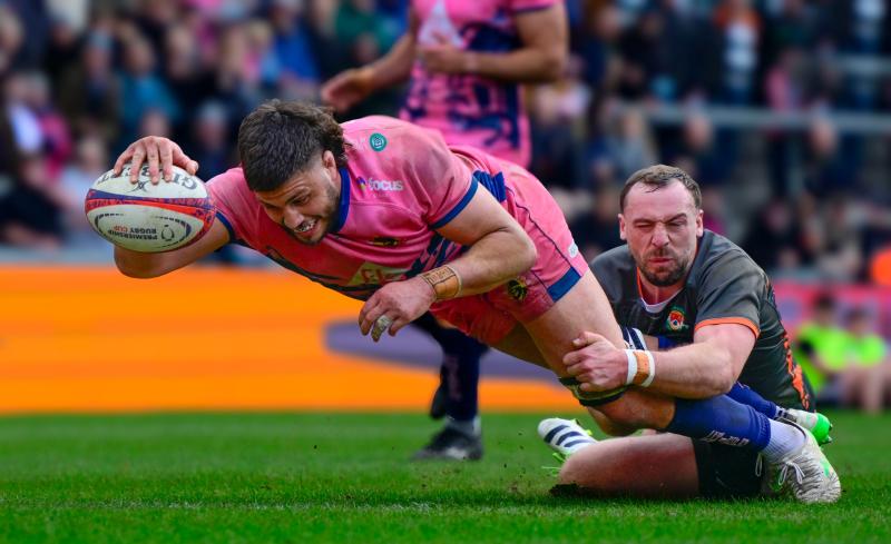 Ethan Roots scores for the Chiefs. Pic from PPAUK