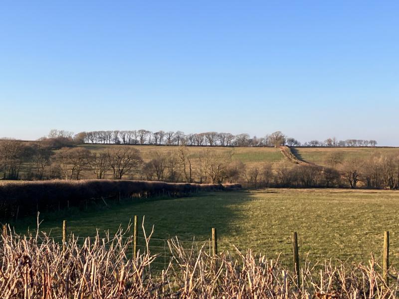 Land at Ebberley Hill which now has permission for a solar farm