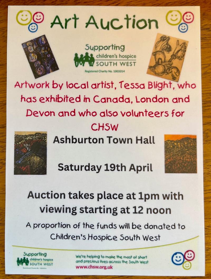 Art to go under the hammer for Children’s Hospice South West