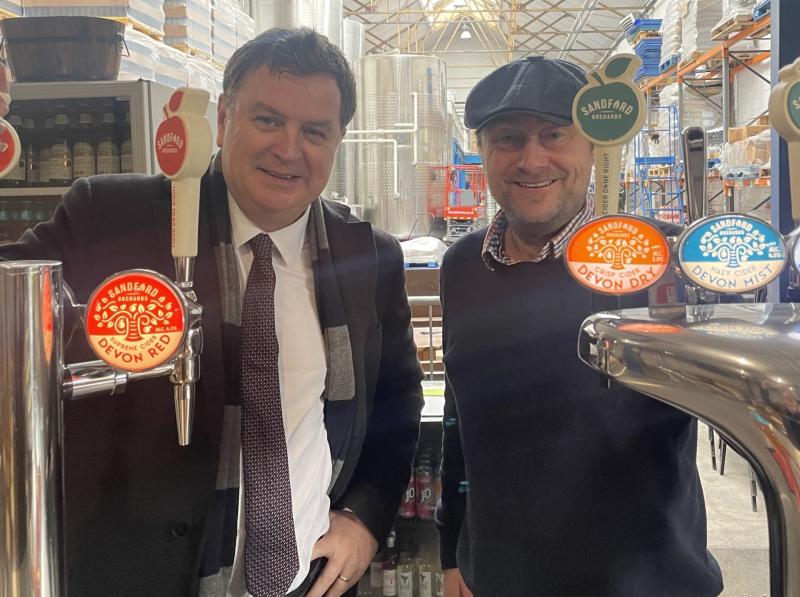 Cider maker warns Shadow Chancellor of "regressive" tax burden on small producers