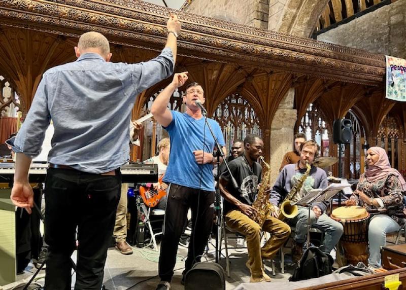The Dovetail Orchestra performs in  Chagford Church