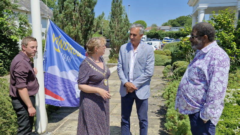 Cllr Leaver, Des Kumar and Dave Samuels