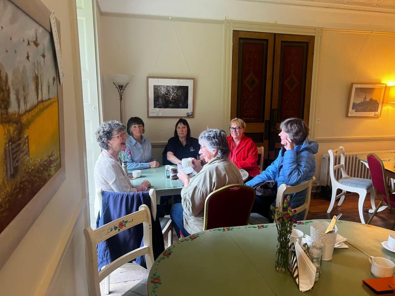 The group meeting in Princetown