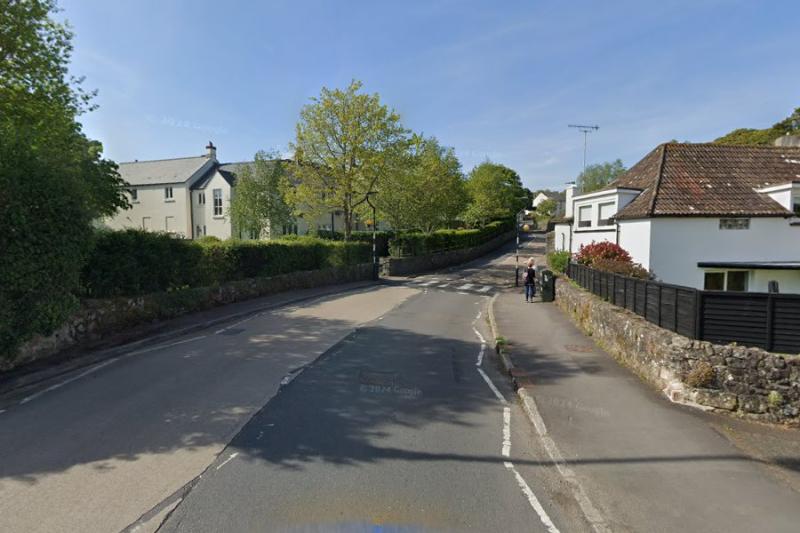 Major water leak causes road closure in Dartmoor rural village
