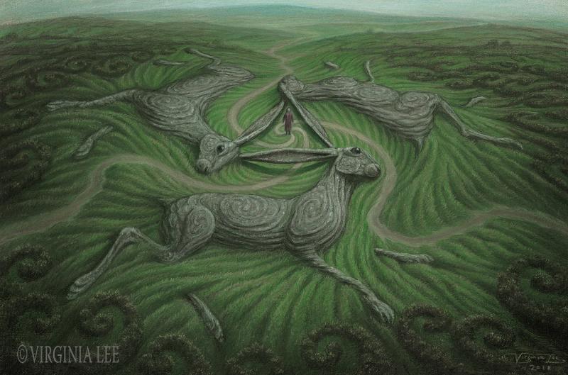 Three Hares Tor by Artist Virginia Lee