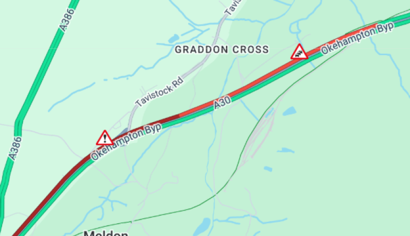 LIVE: Major delays after multi-vehicle collision on A30