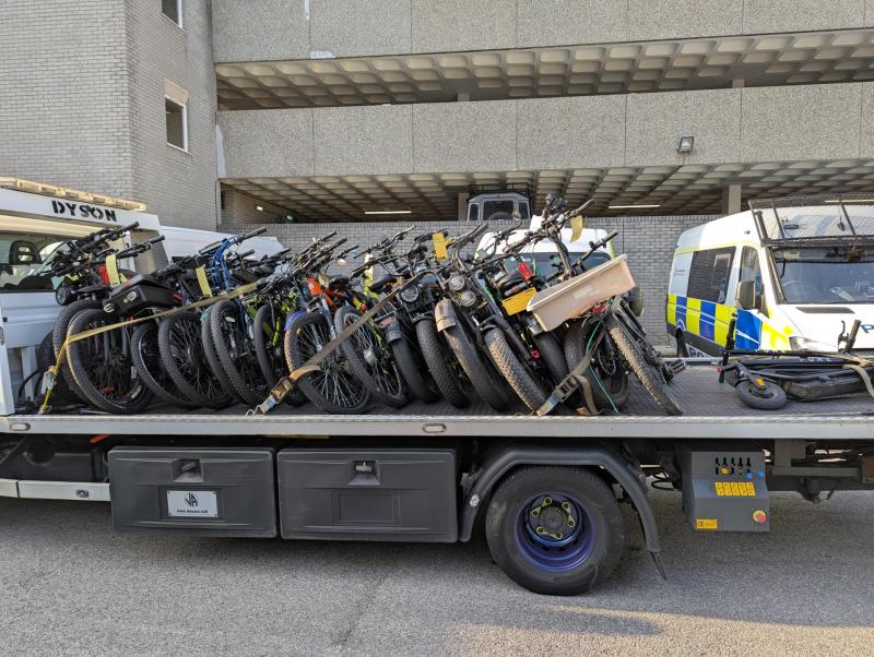 Police seize 29 illegal e-bikes in Plymouth safety crackdown