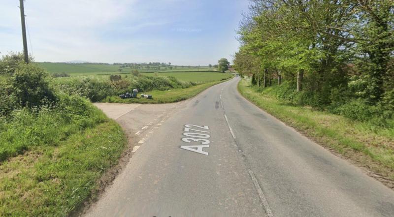 A3072 near Crooke Lane Credit: Google Maps
